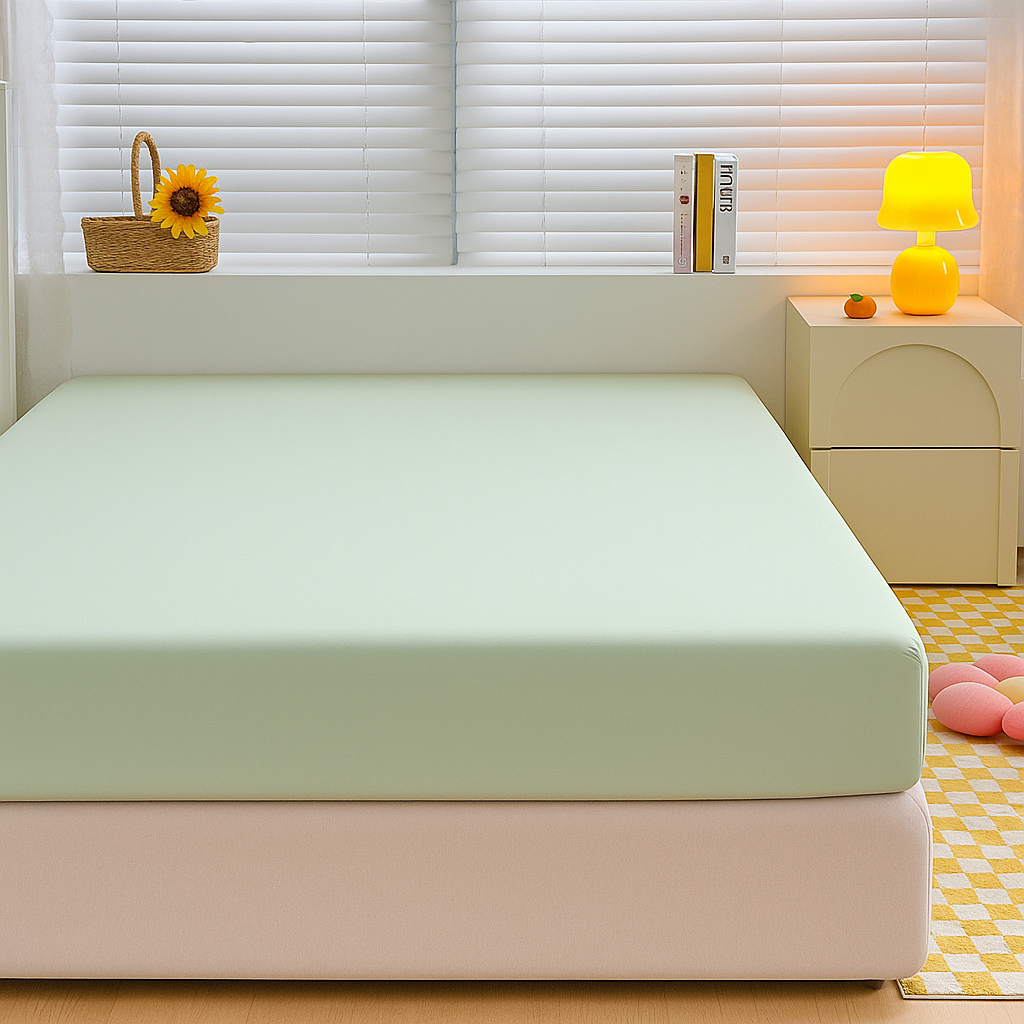 Drap-Housse 100% Coton Lavé