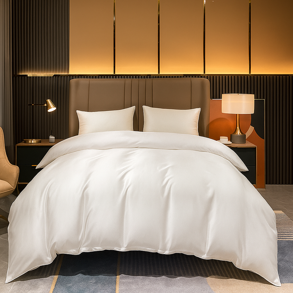 Housse de Couette Soie de Mûrier Naturelle – 19 Momme