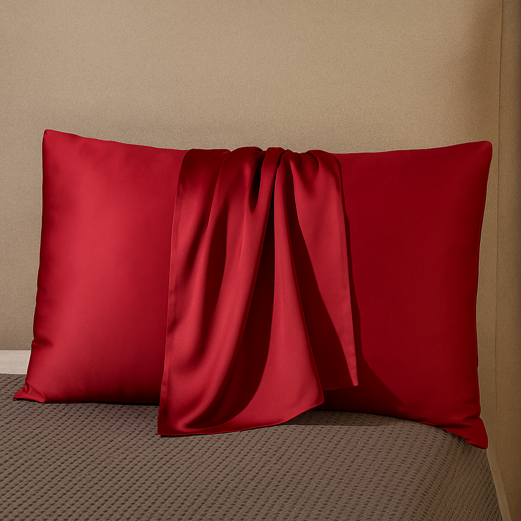 Taie d’Oreiller 100% Soie de Mûrier Naturelle