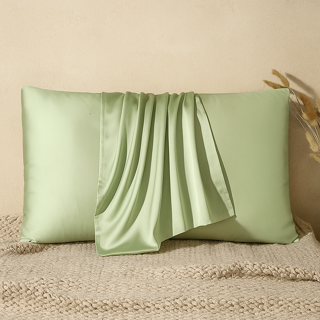 Taie d’Oreiller 100% Soie de Mûrier Naturelle