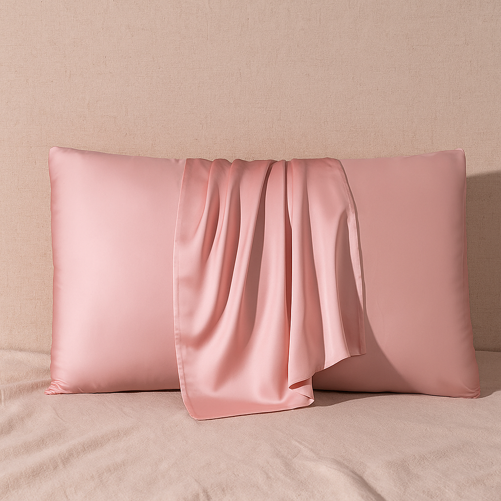 Taie d’Oreiller 100% Soie de Mûrier Naturelle