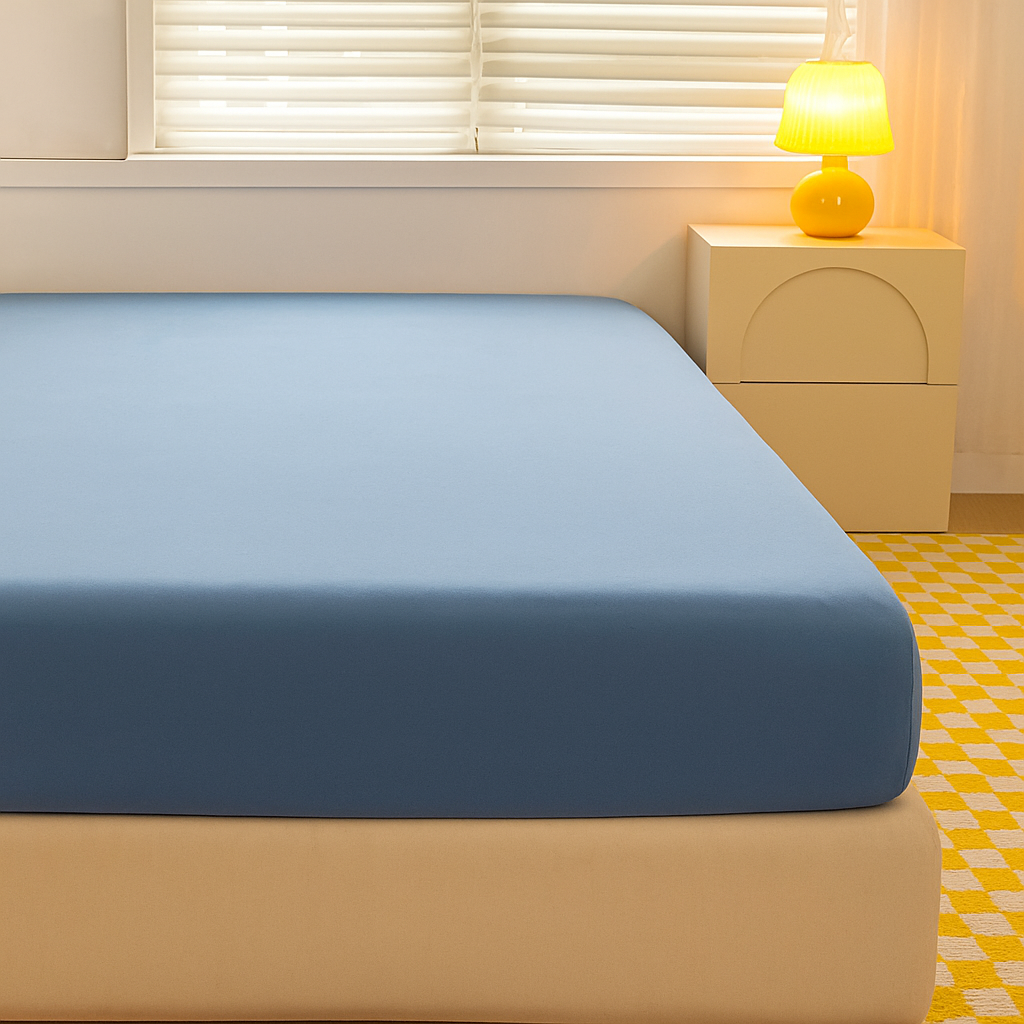 Drap-Housse 100% Coton Lavé