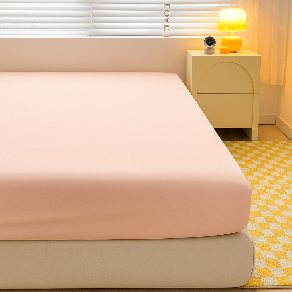 Drap-Housse 100% Coton Lavé