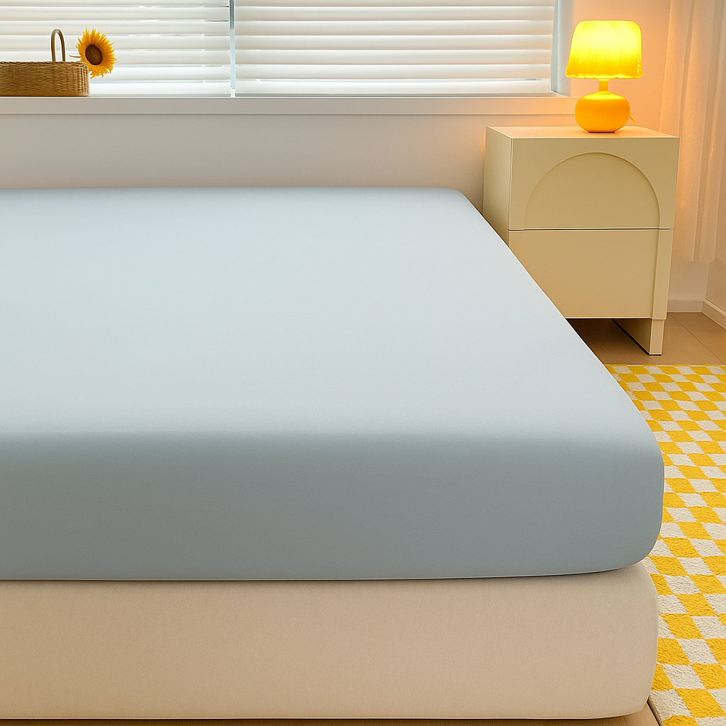 Drap-Housse 100% Coton Lavé