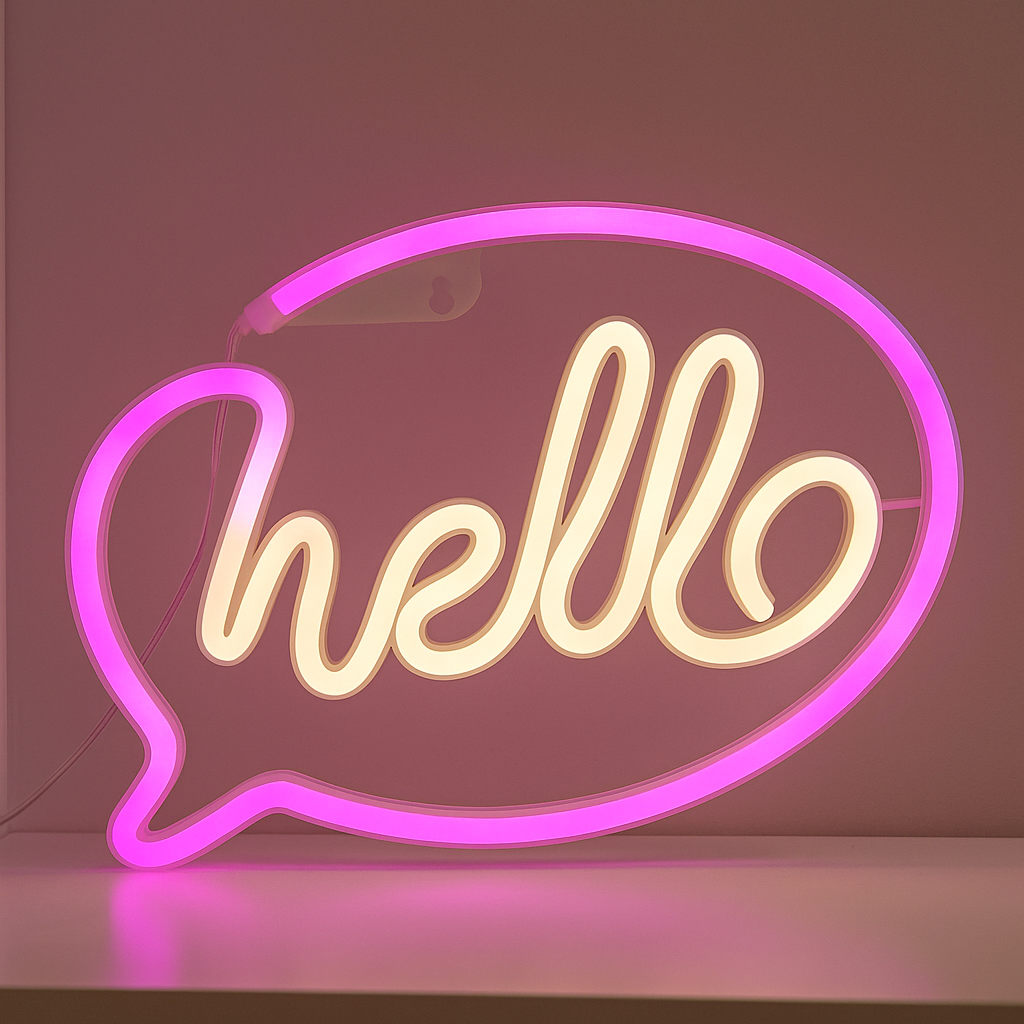 Néon LED Décoratif - Hello