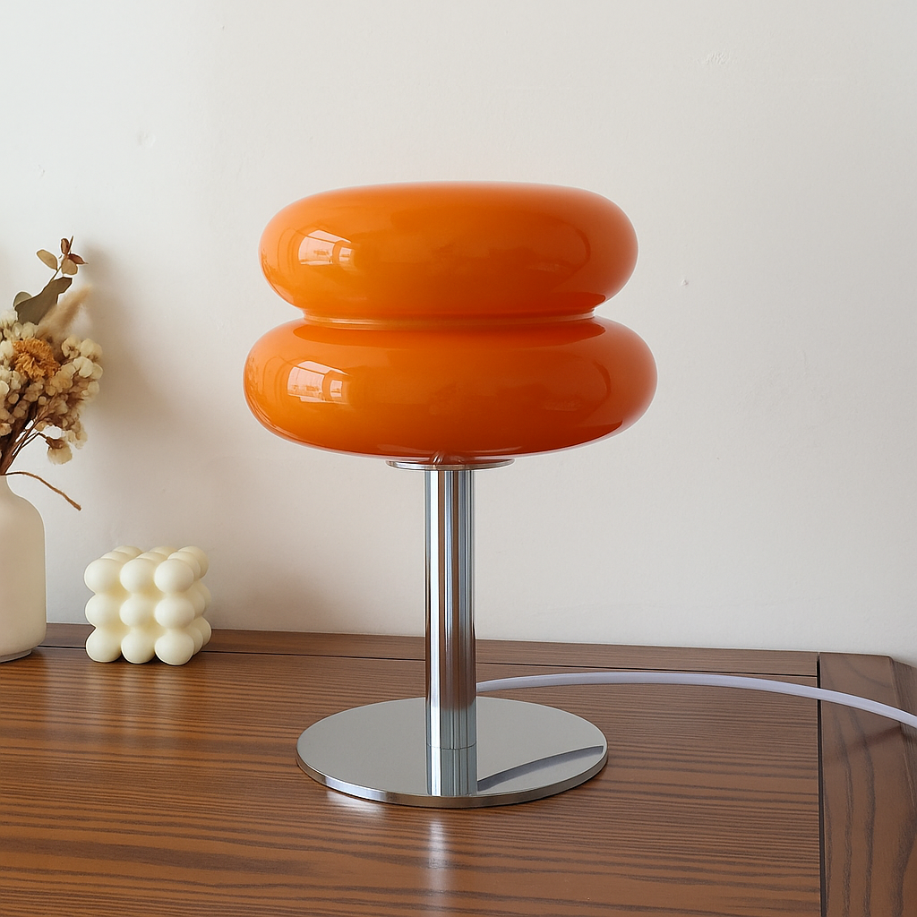 Lampe Design “Macaron” en Verre & Métal