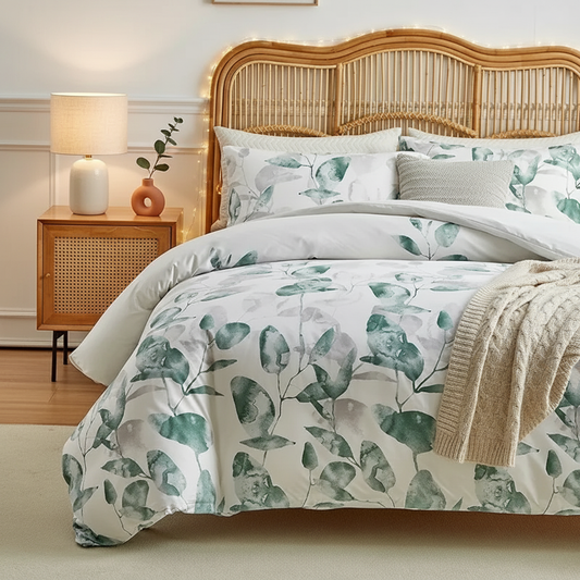 Ensemble de Literie – Housse de Couette + 2 Taies d’Oreiller