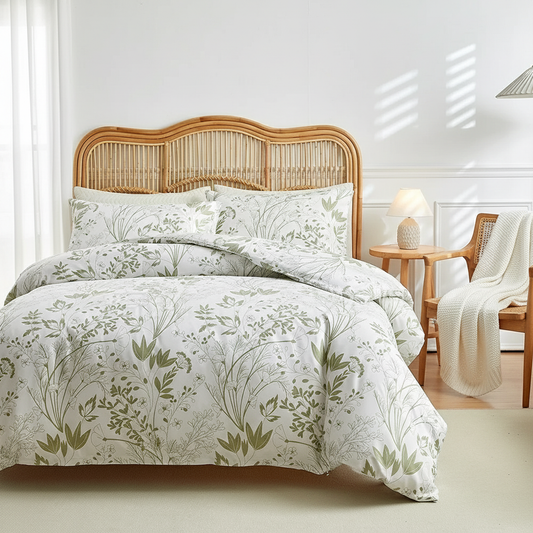 Ensemble de Literie – Housse de Couette + 2 Taies d’Oreiller