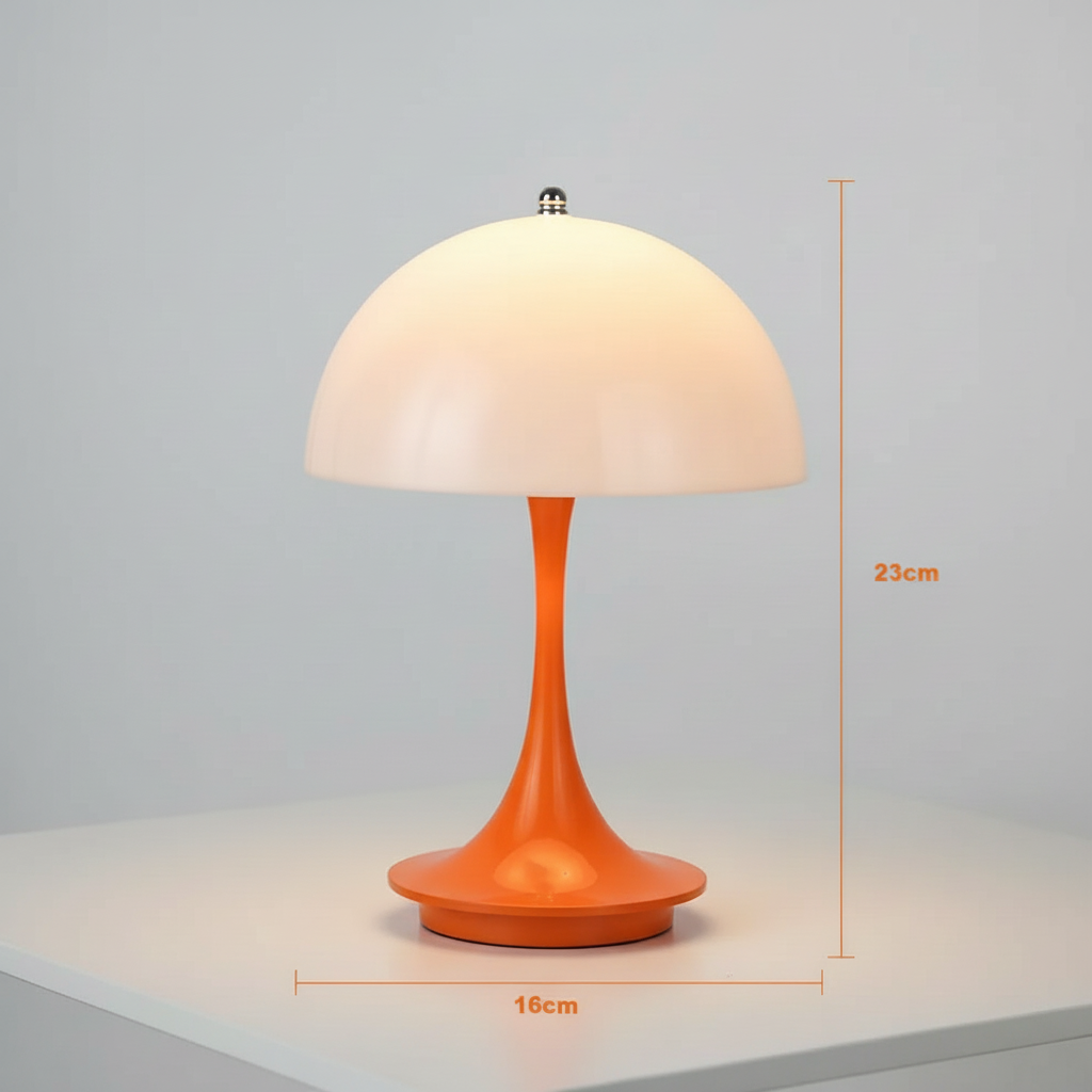 Lampe Champignon Nordique Rechargeable – Éclairage LED Moderne avec Intensité Réglable