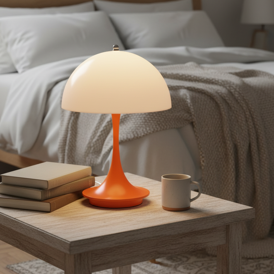 Lampe Champignon Nordique Rechargeable – Éclairage LED Moderne avec Intensité Réglable